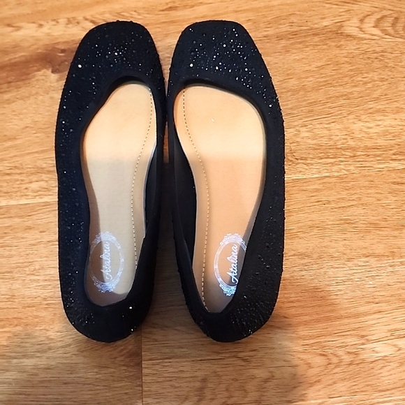 Black Bling Flats - Picture 2 of 8